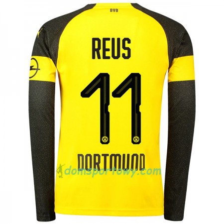 Koszulka Borussia Dortmund Reus 11 Domowe Koszulki Piłkarskie 2018-2019 Długi Rękaw